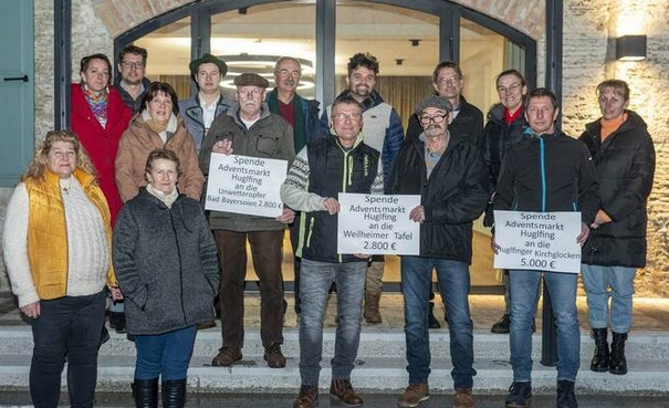 Spendenübergabe Adventsmarkt Huglfing Spendenübergabe Adventsmarkt Huglfing